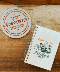 Combo Posa Taza + Cuadernillo Ruffo Coffee