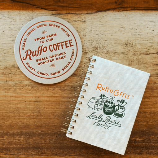 Combo Posa Taza + Cuadernillo Ruffo Coffee