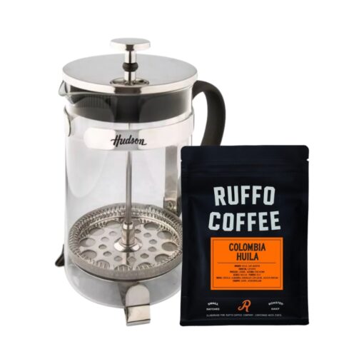 Combo Prensa Francesa Hudson + Café Colombia Huila 250 gr – Tostador Ruffo Coffee