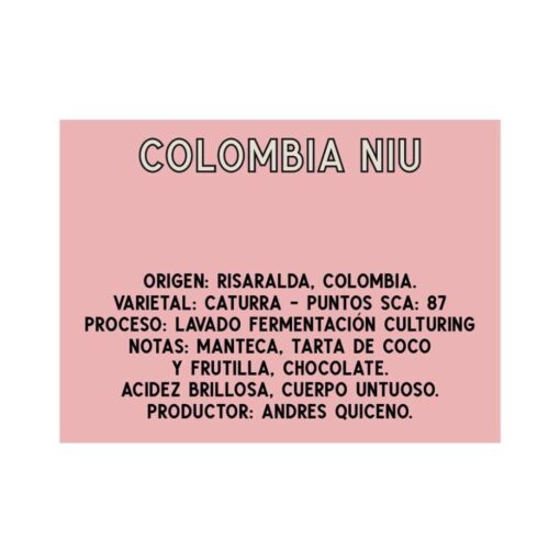 Café Colombia Niu - Tostador Ruffo Coffee